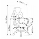 Кресло компьютерное HALMAR JENSEN черный/серый/красный